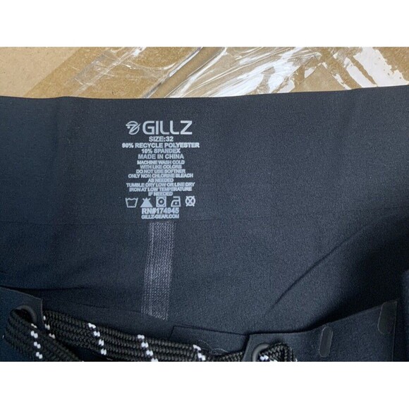 Gillz  Board Shorts  Fishing‎ Lightweight Men Size 32 Black NWT - Picture 3 of 6